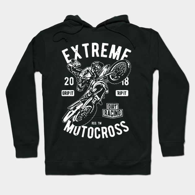 Extreme Motocross Hoodie by JakeRhodes